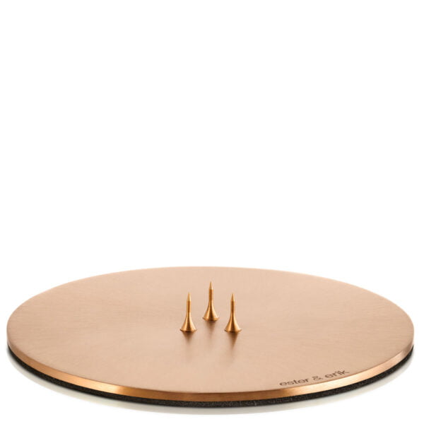 Ester & Erik Kerzenteller roségold matt medium 12 cm
