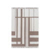 Kristina Dam Handtuch Minimal Beige/Off White groß (100 x 150 cm)