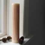Humdakin Adventskalender Kerze Maroon Stribes 500-201