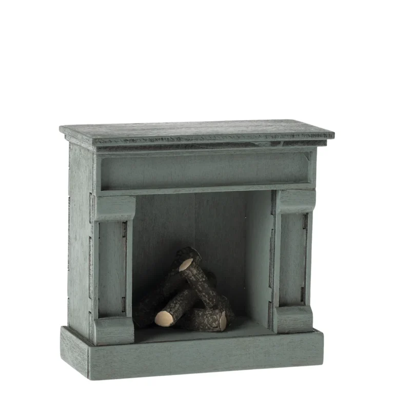 Maileg Kamin Maus blau 11-4007-00