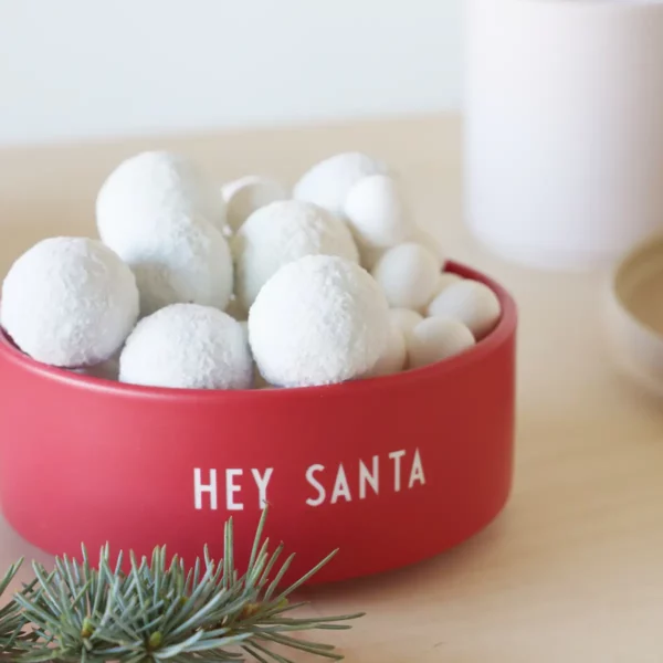 Design Letters Snack Schale HEY SANTA - Rot – Bild 2