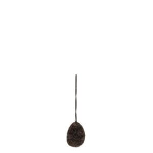 Storefactory Filzanhänger Ei ULLÅS Dark Brown small,  2 x 3 cm