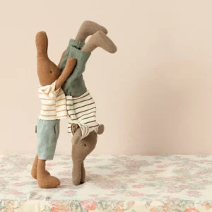Maileg Kleidung Größe 1 Hase Kaninchen Gestreifte Bluse Shorts 16-4120-01