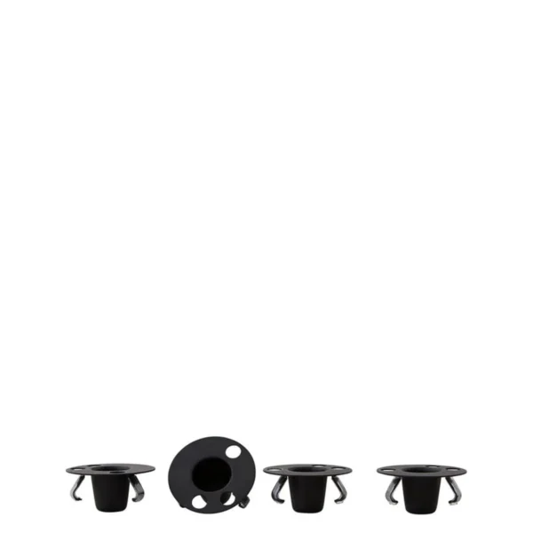 Design Letters Kerzenhalter Espressotassen schwarz