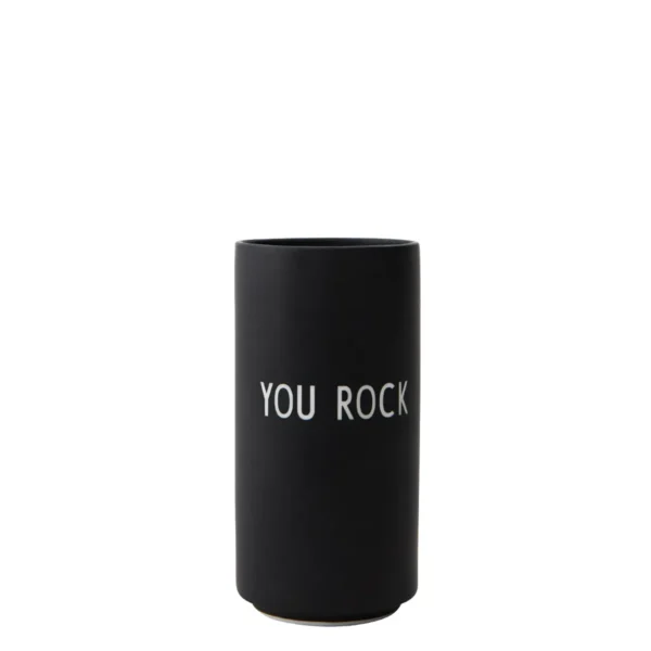 Design Letters Lieblingsvase You Rock schwarz