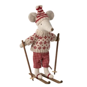 Maileg Wintermaus Skiset Mama rot 2024 17-4304-00