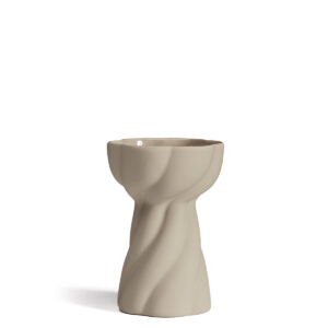 Cooee Design Twist Bulb Vase Sand | 12 cm