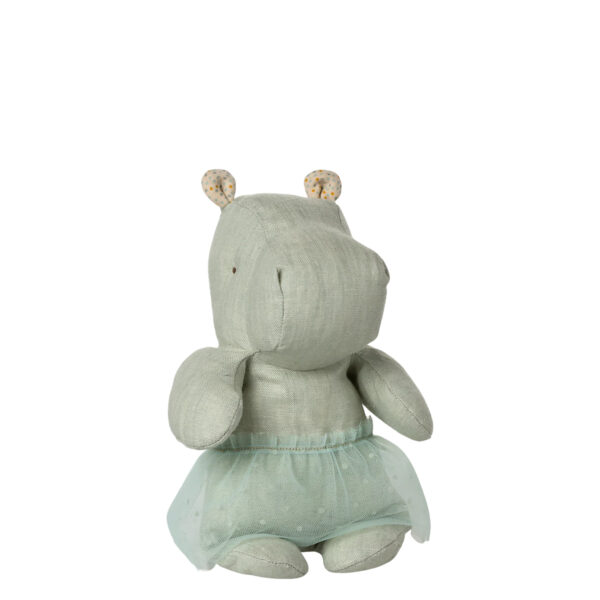Maileg Nilpferd mit Rock "Safari Friends" - Minze, Klein (23 cm) – Bild 2