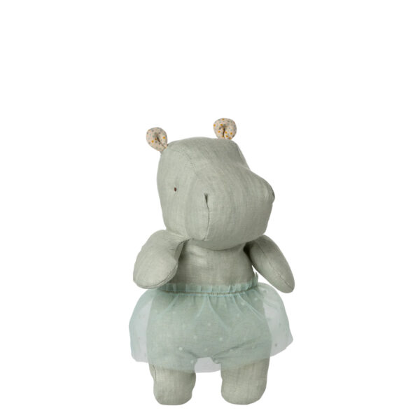 Maileg Nilpferd mit Rock "Safari Friends" - Minze, Klein (23 cm)