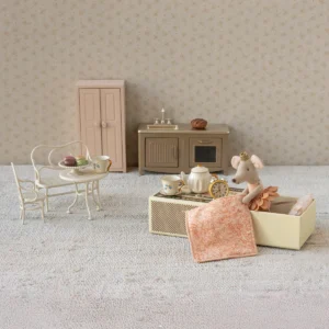 Maileg Prinzessin Maus Streichholzschachtel Café Set weiß