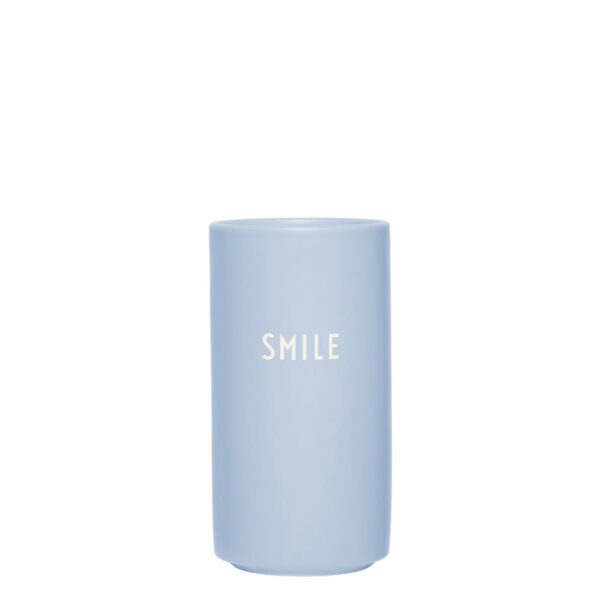 Design Letters Vase SMILE - Sky Blue
