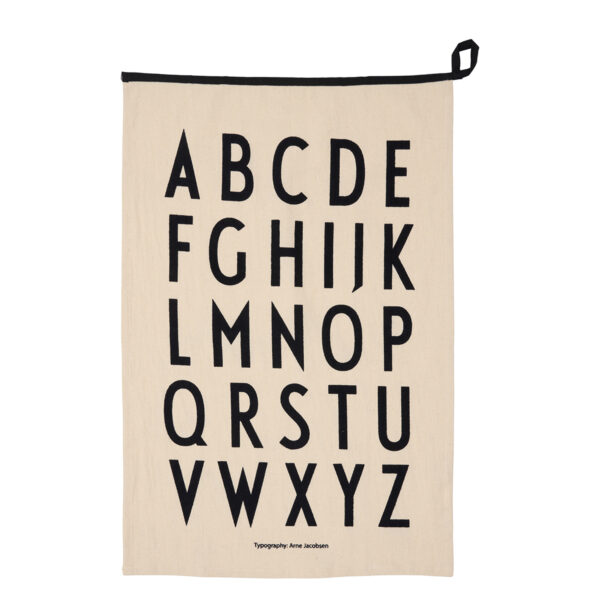 Design Letters Geschirrtuch Premium A-Z - Schwarz