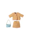 Maileg Anzug Mama Maus Kleid Rock gelb hellblaue Tasche neue Kollektion 2025 17-5304-00