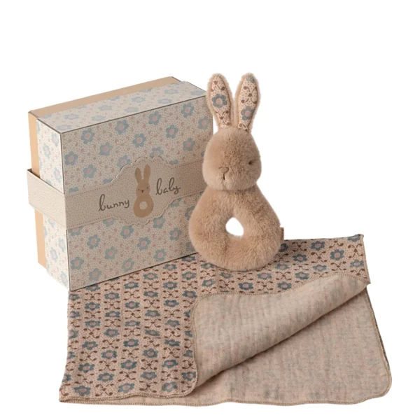 Maileg Kaninchen Rassel Creme Pfirsich Babyrassel 16-5700-01