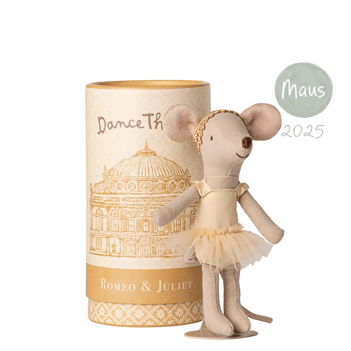 Maileg Balletttänzerin Maus Große Schwester gelb 17-5207-00