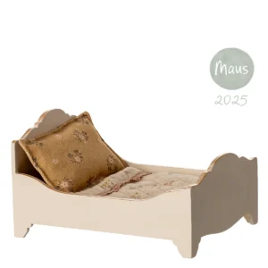 Maileg Bett Maus creme weiß Holz 11-5004-00