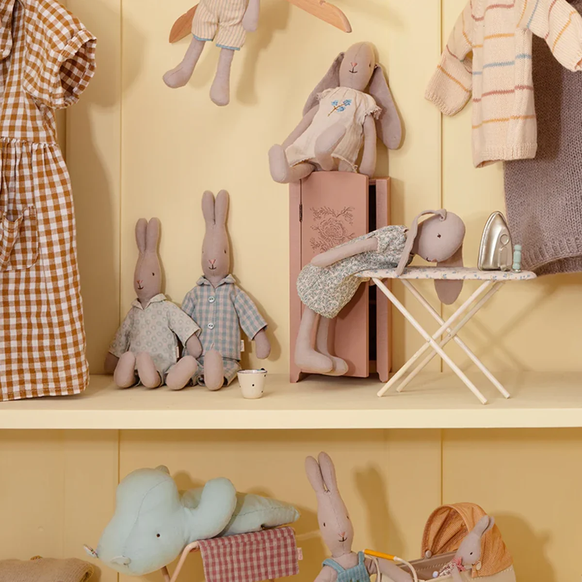 Maileg Bügeleisen Bügelbrett Hasen Kaninchen Teddy 11-2111-00