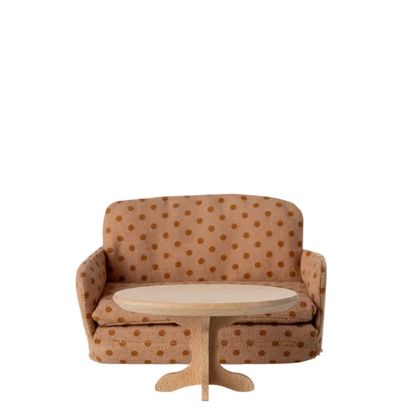 Maileg Couchtisch Maus oval Holz Natur 11-5006-00