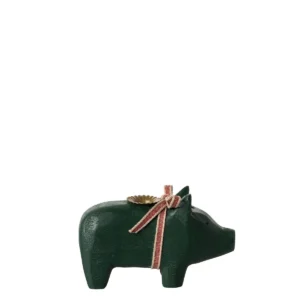 Maileg Kerzenhalter Schwein grün Kerzenständer 14-4800-01