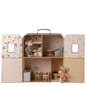 Maileg Suitcasa tragbares Haus Mäuse Mitnehmhaus Maus 11-5205-00