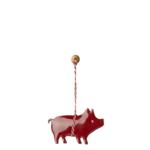 Maileg Metallornament Schwein rot 14-5506-00