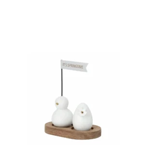 Räder Küken Osterei Holz Frühlingsgruss Springtime Osterdekoration