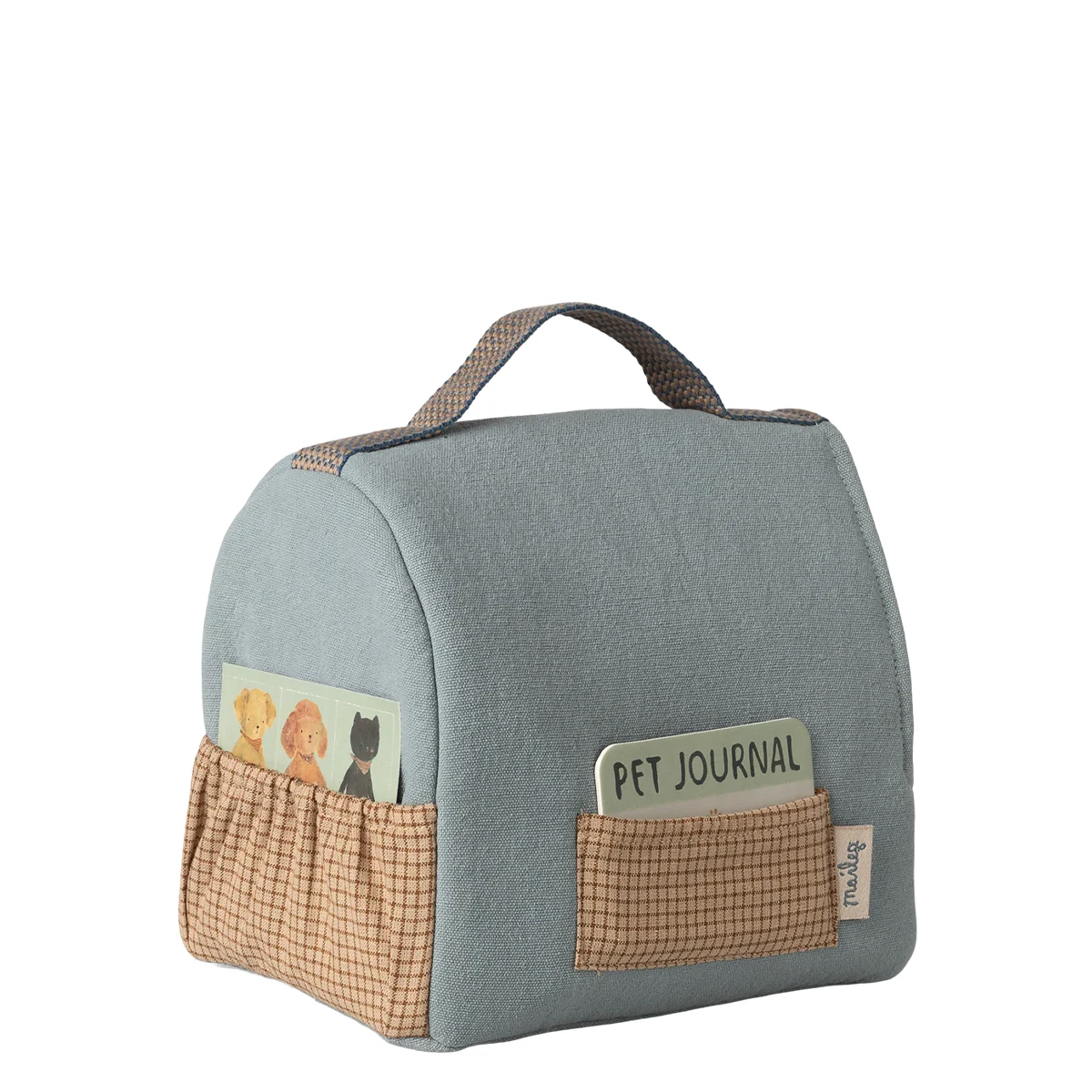 Maileg Transportbox Stofftier Kuscheltier klein blau 16-6915-01