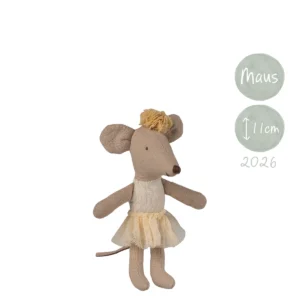 Maileg Ballerina Maus Tanzmaus Kleine Schwester gelb 17-6107-00