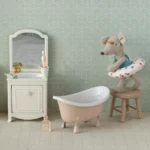 Maileg Badezimmer Maus Waschbecken Badewanne