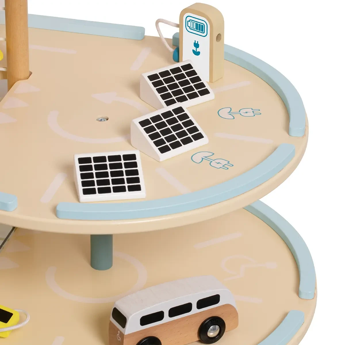 Parkhaus Öko Holz Solarpanele Classic World